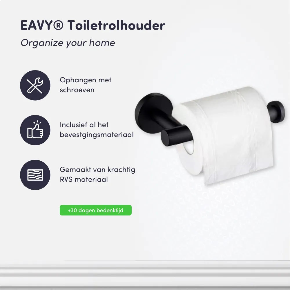 Voordelen Verpakkingsinhoud Toiletrolhouder met schroef bevestiging