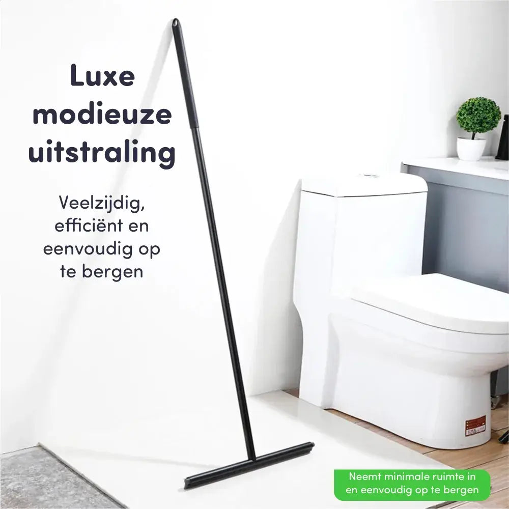 Vloertrekker wisser zwart RVS