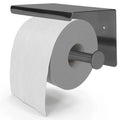EAVY WC Rolhouder met Plankje - Zelfklevend of Boren - Gunmetal