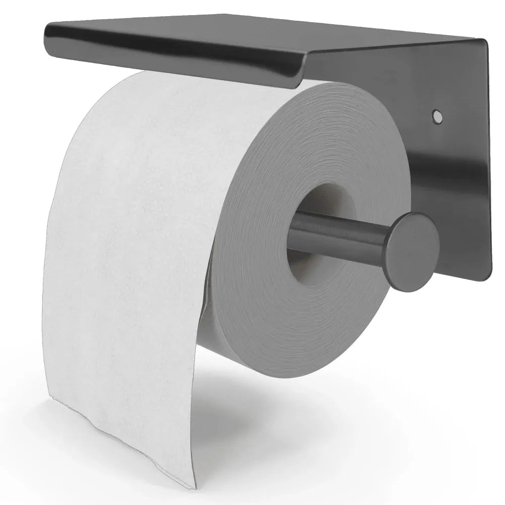 WC rol houder - toiletrolhouder - gunmetal - grijs - EAVY