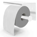 EAVY WC Rolhouder met Plankje - Zelfklevend of Boren - Wit
