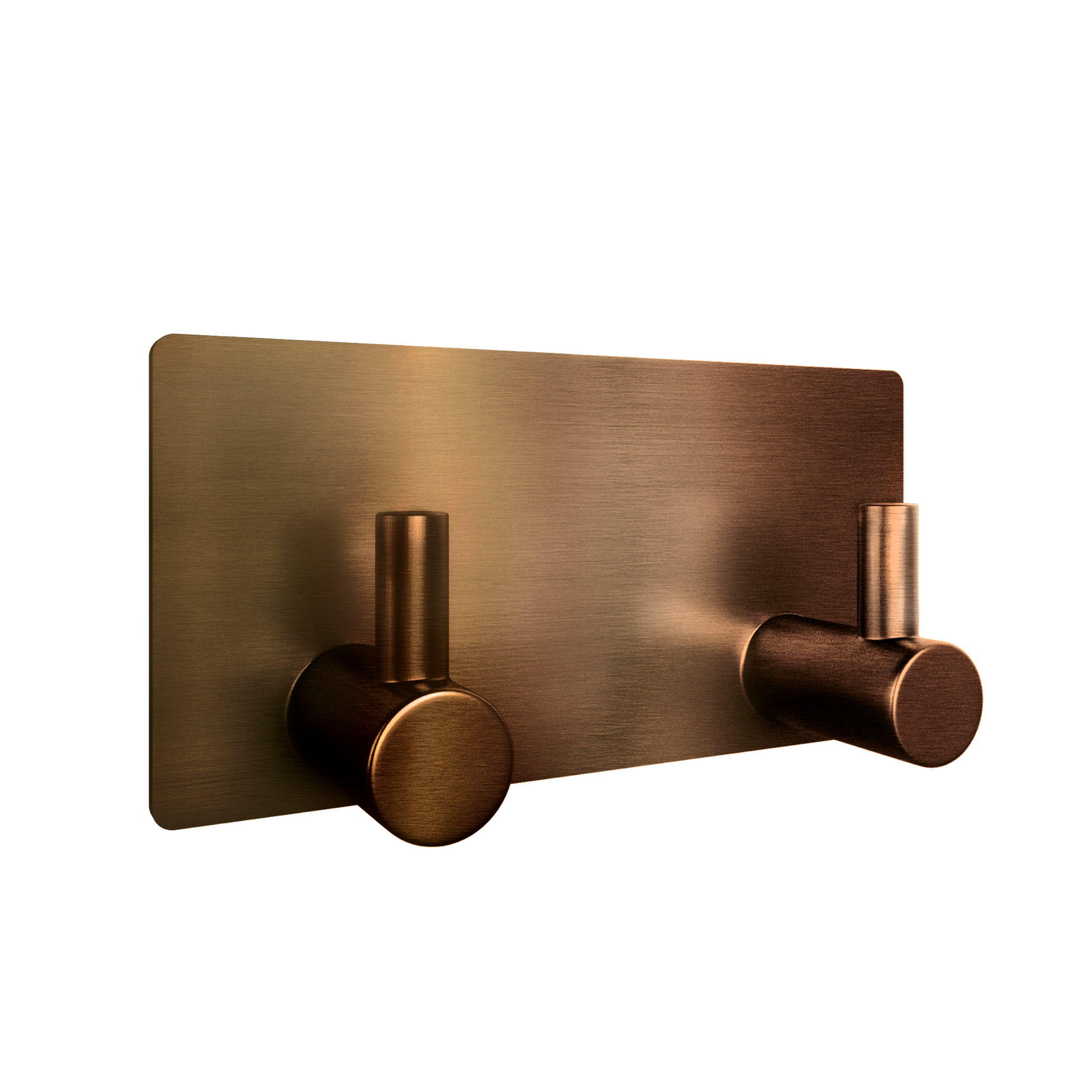 EAVY - Zelfklevende handdoekhaakjes RVS - Geborsteld Koper