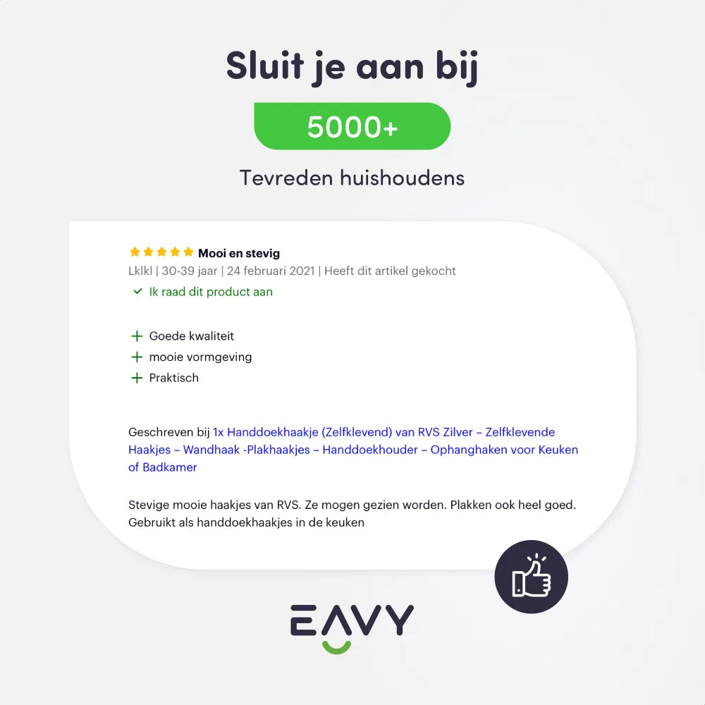 EAVY Zelfklevende Handdoekhaakjes – Set van 2 Handdoekhouders - Goud - RVS - EAVY.NL