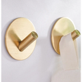 EAVY Zelfklevende Handdoekhaakjes - Set van 2 Handdoekhouders - Goud - RVS