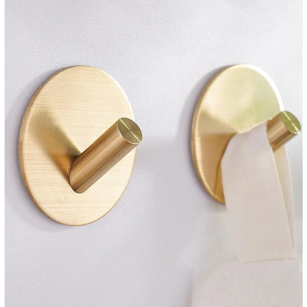 Zelfklevende handdoekhaakjes goud