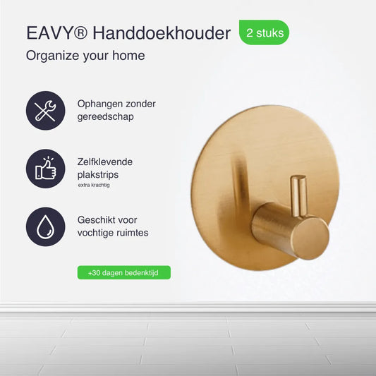 Voordelen handdoekhaakjes goud