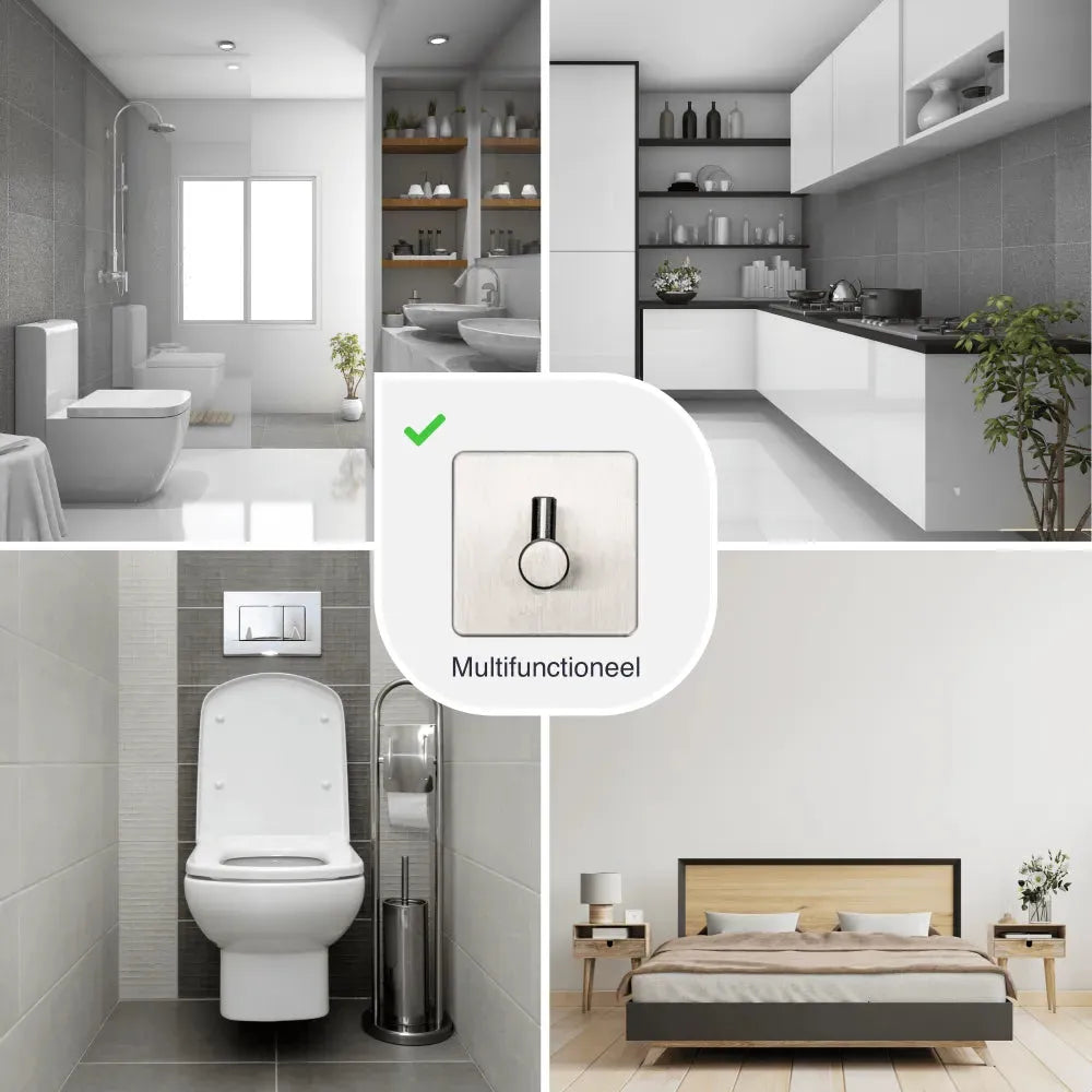 Multifunctionele handdoek haak wandhaak plakhaak