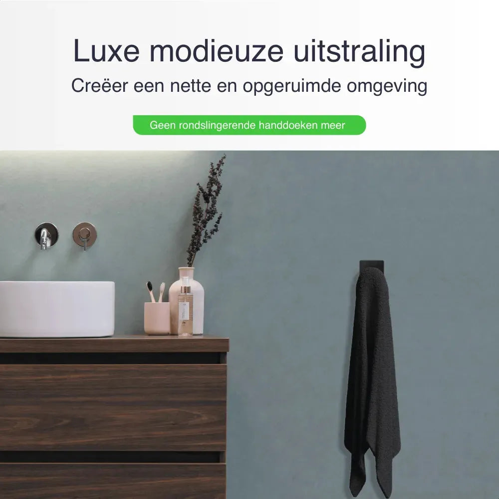 Luxe zelfklevende handdoekhouders