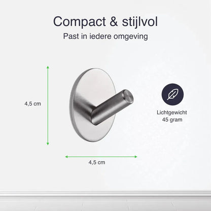 Afmetingen zelfklevende handdoekhaakjes