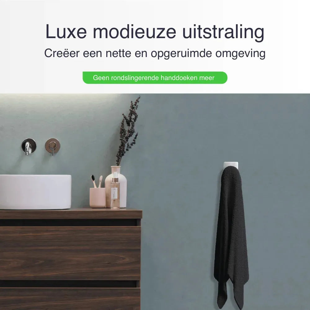 Luxe handdoekhaakjes zelfklevend