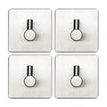 EAVY Zelfklevende Handdoekhaakjes - Set van 4 Handdoekhouders - RVS