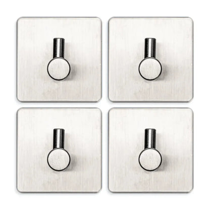 Zelfklevende handdoekhaakjes Zilver RVS