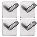 EAVY Zelfklevende Handdoekhaakjes - Set van 4 Handdoekhouders - RVS