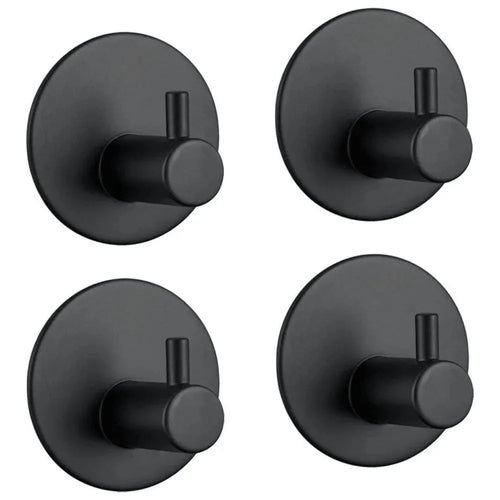 EAVY Zelfklevende Handdoekhaakjes – Set van 4 Handdoekhouders - RVS