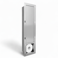 Inbouw toilet rolhouder RVS