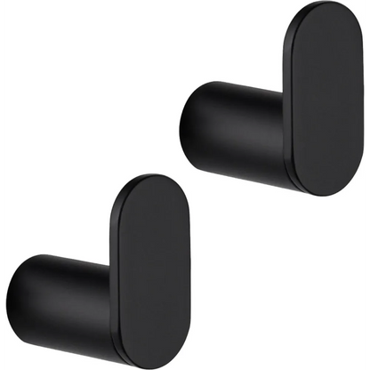 Set van 2 handdoekhaakjes - Boren - RVS - EAVY.NL