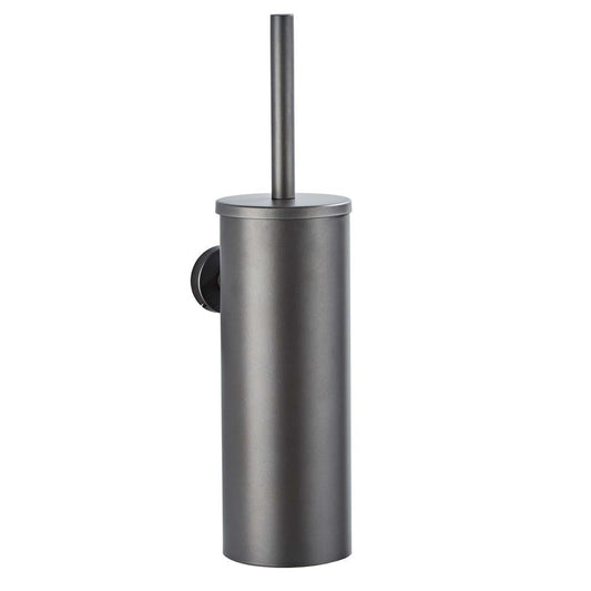 WC Borstel met Houder - Toiletborstel met Houder - RVS Grijs - Hangend