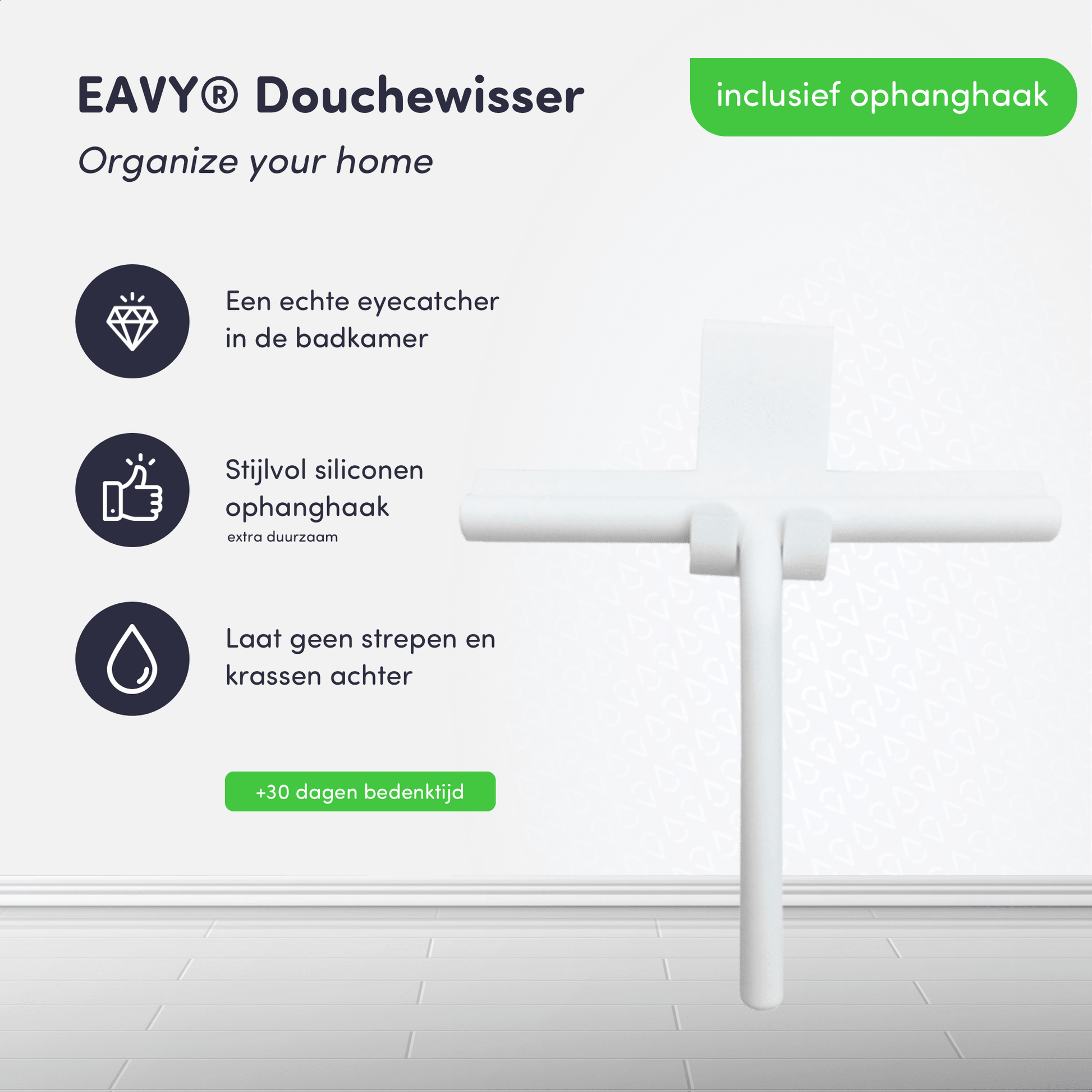 Voordelen douchewisser ophangsysteem