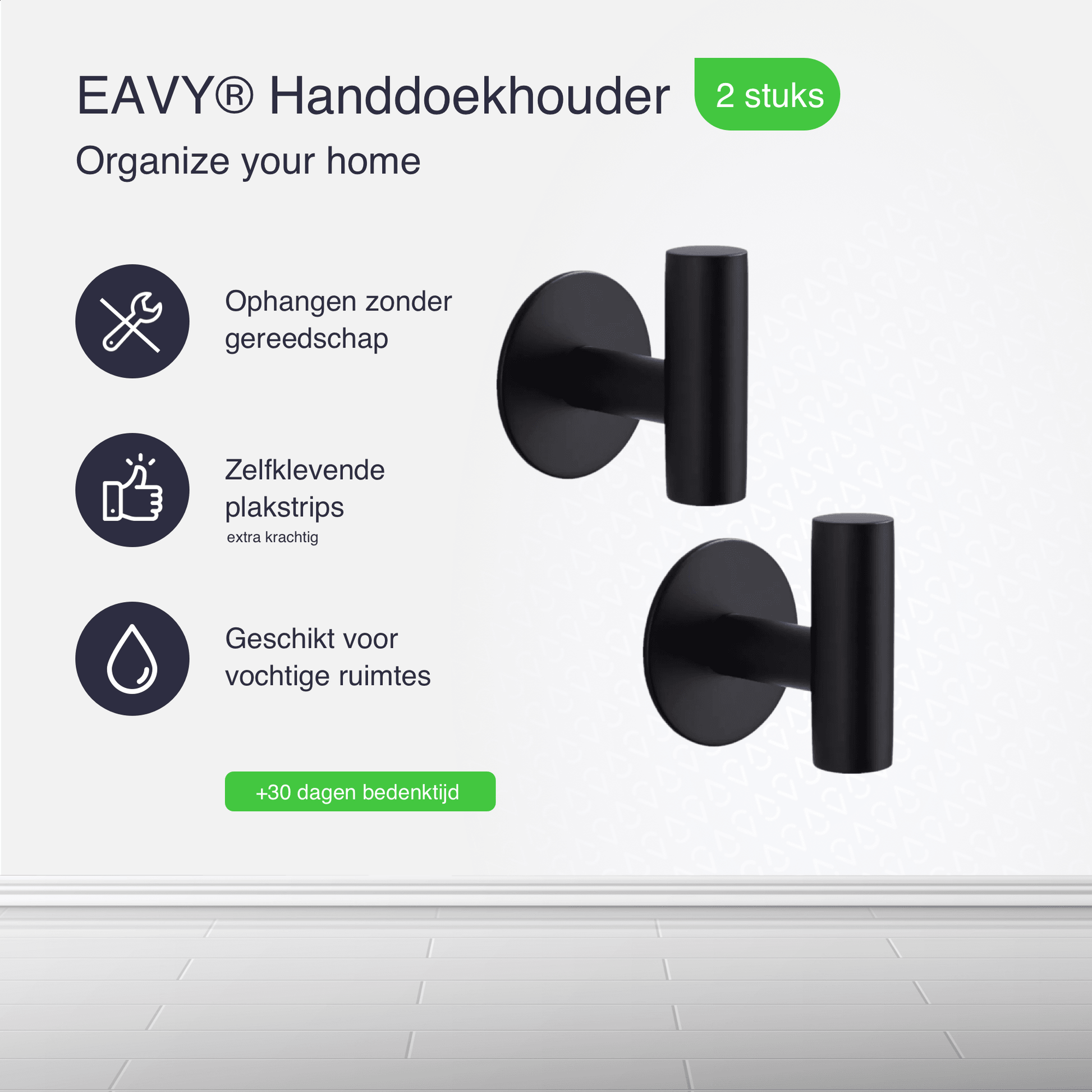 Voordelen handdoekhouders handdoekhaakjes zwart