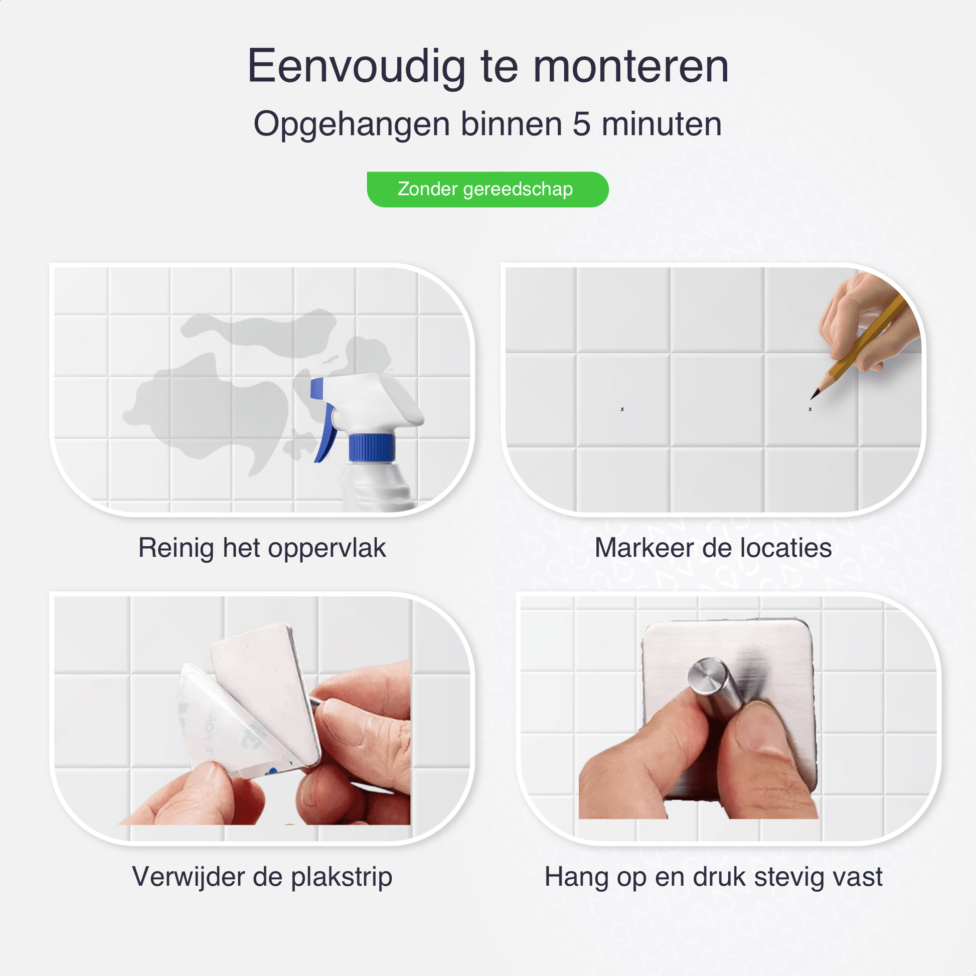 Montage handdoek haakje