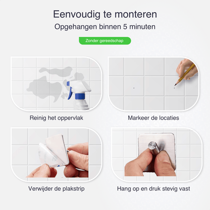 Montage handdoek haakje