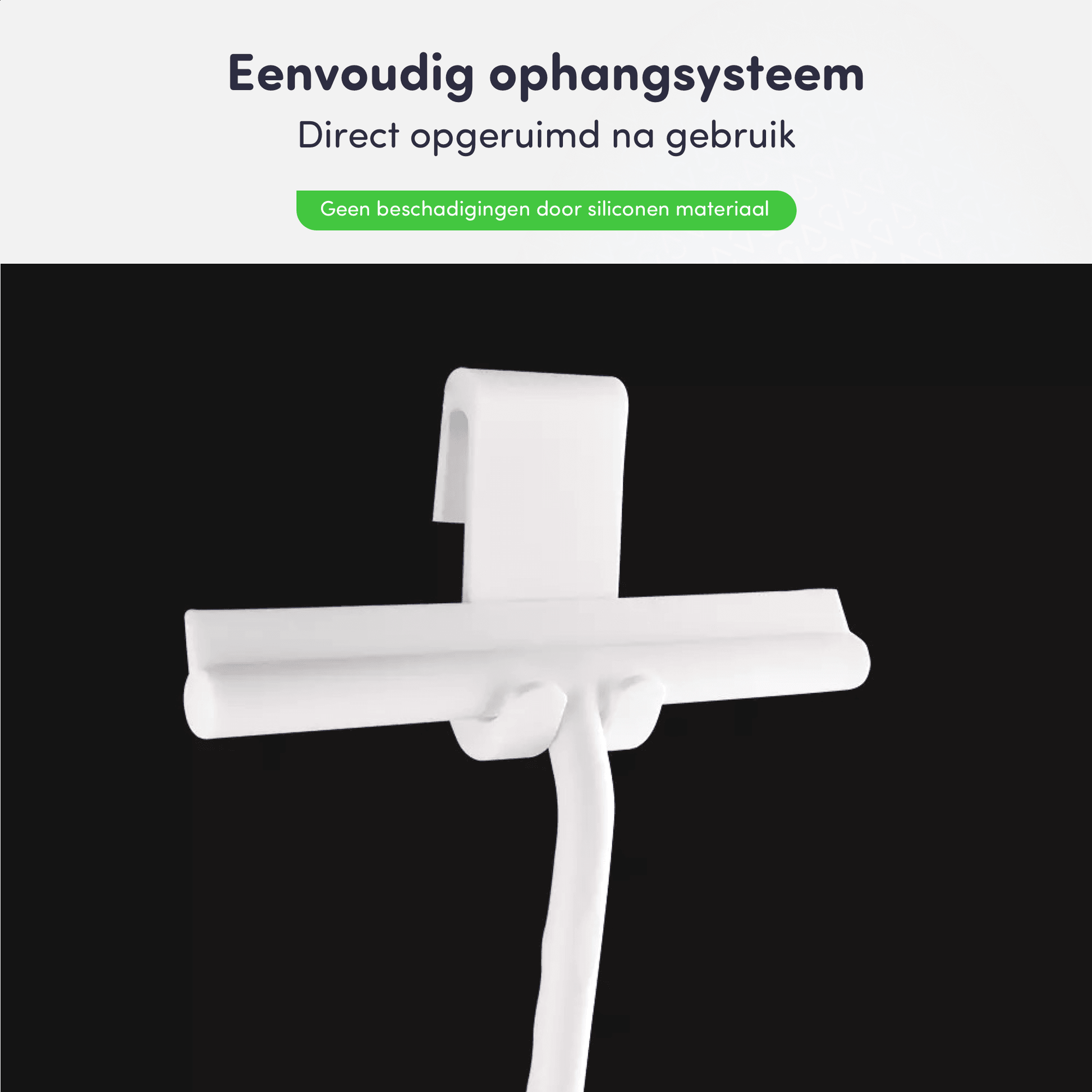 Eenvoudig ophangen douchewisser