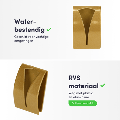 Handdoekhaakje RVS goud