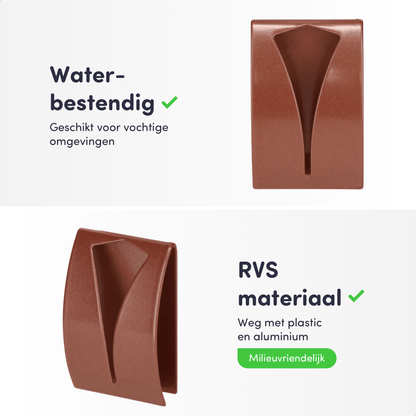 rvs handdoek haak rose