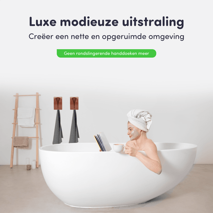 luxe handddoekhaakjes zelfklevend rose