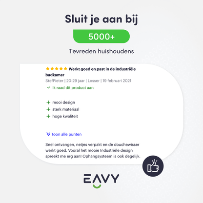 EAVY Luxe Douchewisser met Ophanghaak – Badkamer Accessoires – Vloerwisser – Raamwisser en Vloer Trekker – Siliconen – Grijs - Eavy.nl