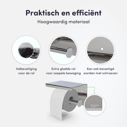Toiletrol houder