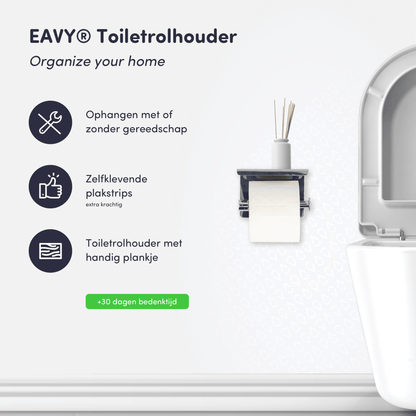 Toiletpapierhouder chroom glanzend zilver